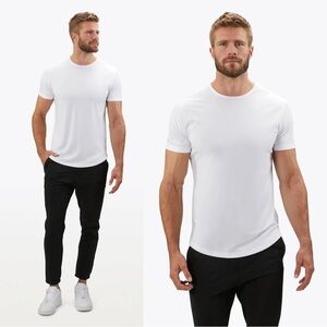 CUTS • AO Curve-Hem Tee white short sleeve t-shirt crew neck